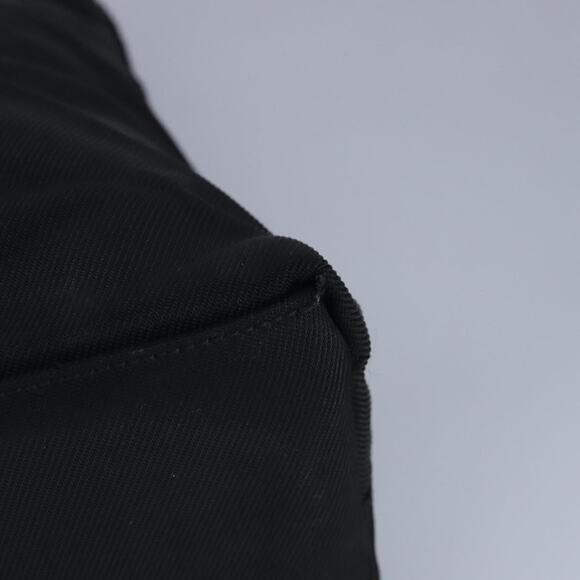 GUCCI Bamboo Hand Bag Nylon Black Silver - Picture 13 of 16